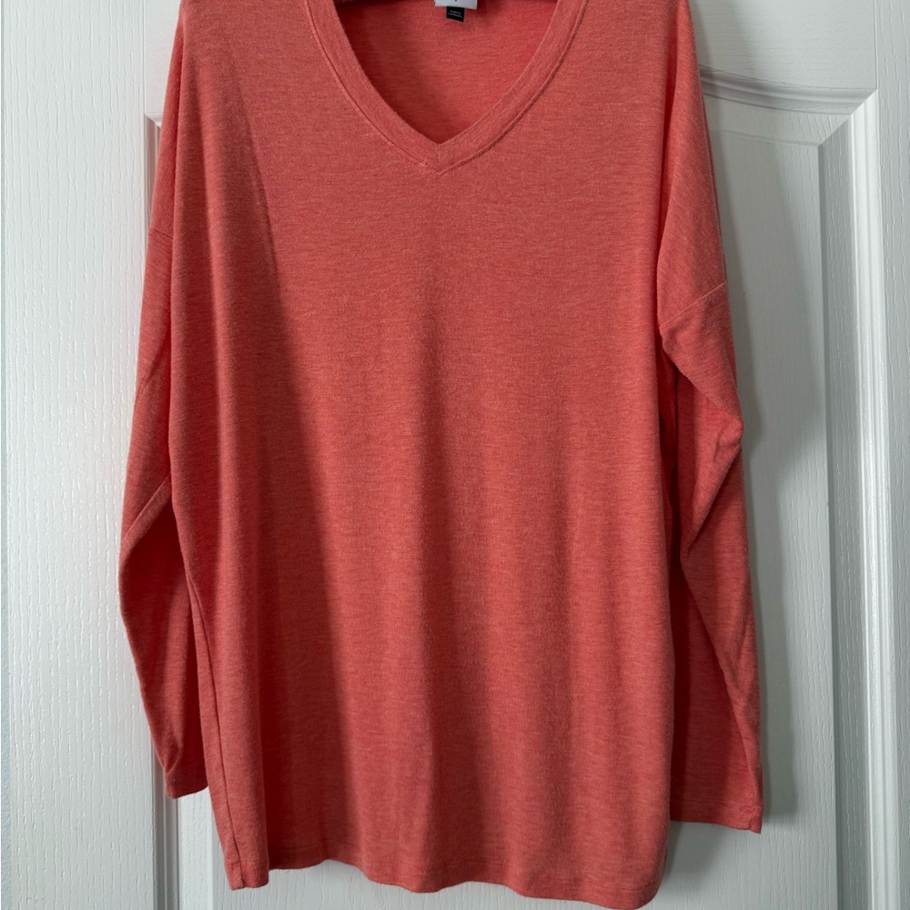 CAbi Coral V-Neck Sweater